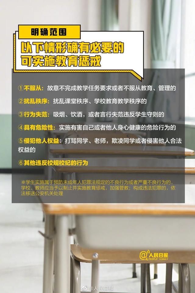 老师们注意了，教育惩戒新规今日起实施！这些“红线”不能碰