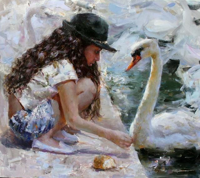 艺术学院！奔放的心：俄罗斯女画家安捷利卡超凡脱俗、别具一格的油画作品