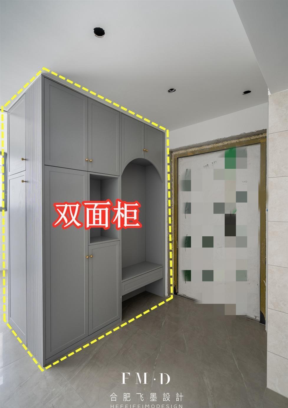 玄关|大户型如此任性,装2.3米双面柜打造“双玄关”,小户型也可以学