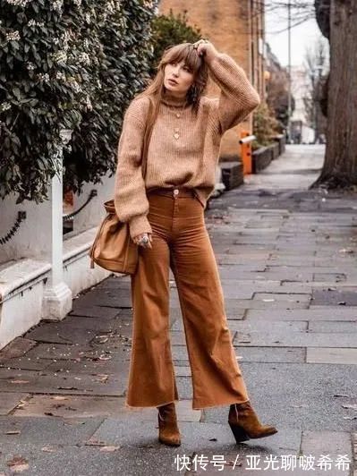 直筒裤 九分裤+短靴=入冬最潮搭配套路,显瘦显高帅翻天!
