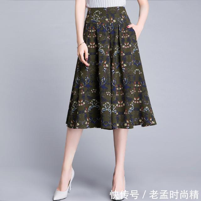 高腰 想要飘逸又怕裙装走光,优雅时髦的裙裤来帮你