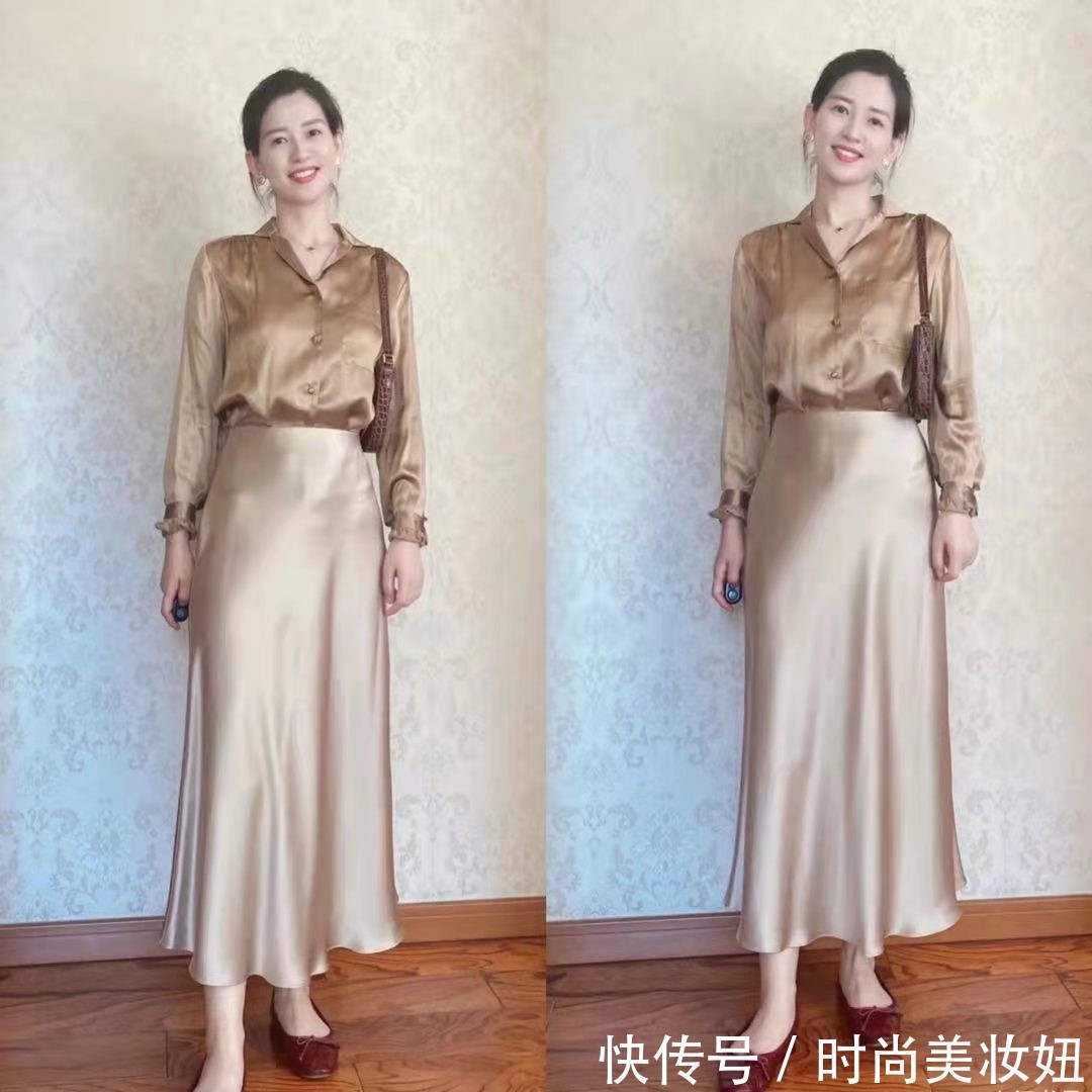 半身裙|入秋后衣服“不用多”,用这4种实用款打造好气质,40岁可照搬