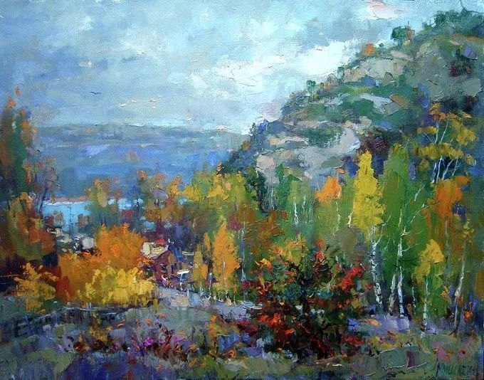 油画&浓郁的色彩,俄罗斯画家安德烈·米沙金的风景油画(二)