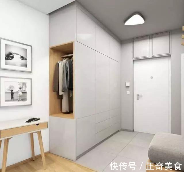 居家服|玄关空间够大,可以做个衣帽间,换鞋子换衣服都方便