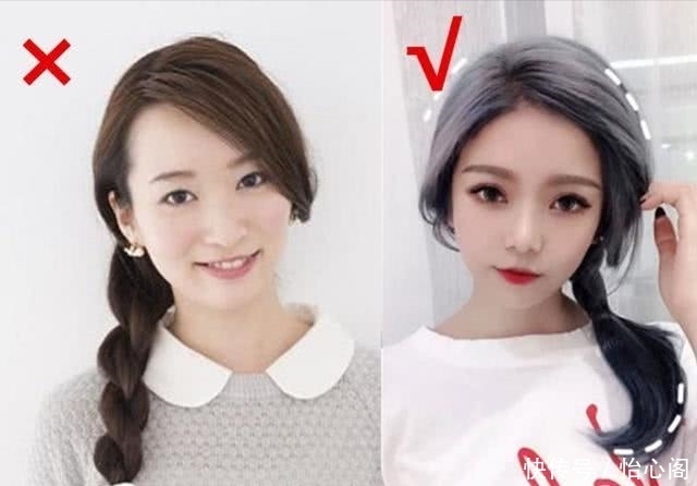拍照难看是扎错了头发?“脸大”女生正确扎发!