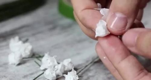 想到|谁能想到这么浪漫的满天星,竟是卫生纸揉的假花,附教程