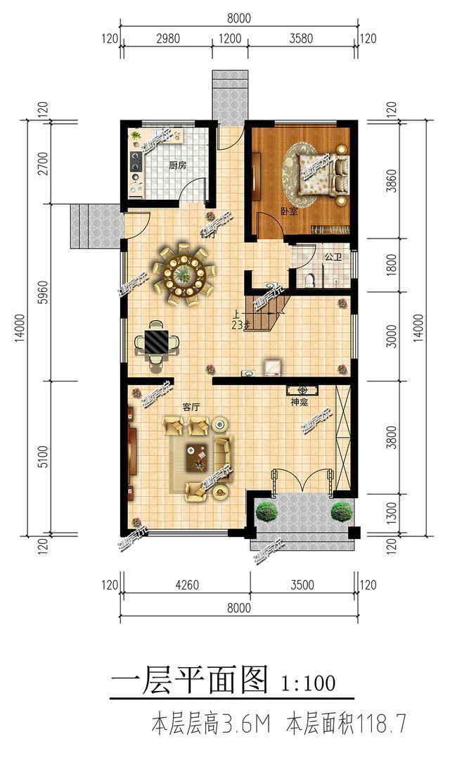 宅基地|小宅基地的赶紧看过来,面宽8米,占地118平建豪宅,太牛了