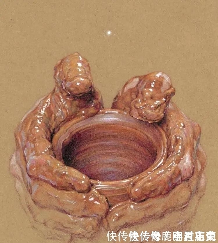 脚部&他只画手和脚,作品“肉感”十足,似乎让人能感觉到温度