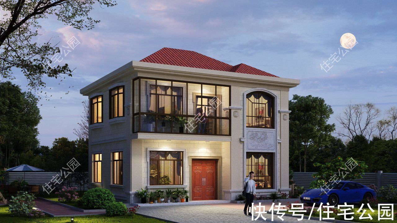 占地面积|占地不足百平,也能建出大气别墅!10套图纸你更喜欢哪一套?