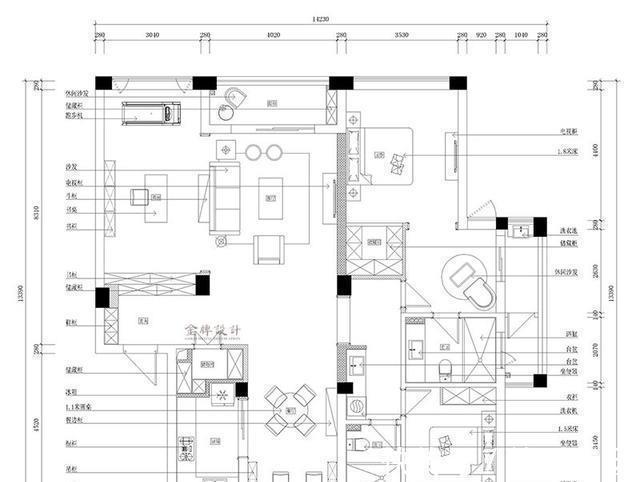 简约风格|168平米三居室设计说明，14万元装修的简约风格有什么效