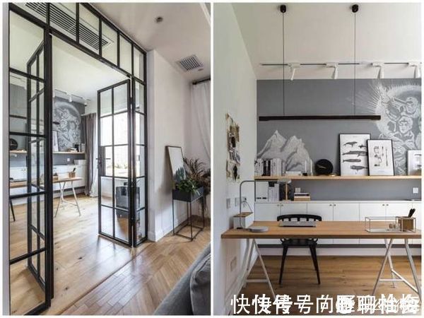 书房|他120㎡家，一进门玄关就把我吸引，全屋空间极致利用，真的很巧妙