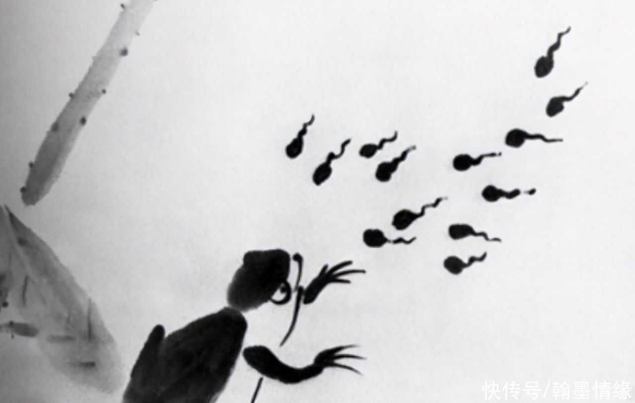 艺术&齐白石91岁画6只蝌蚪,价值破亿!专家:放大10倍,发现艺术秘密