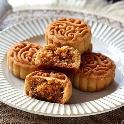 麻辣花生|麻辣花生肉松月饼