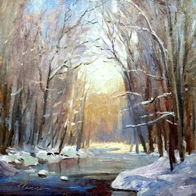 油画#加拿大画家Lili Anne Laurin的风景油画,在形色光影中倾洒出绝美风景