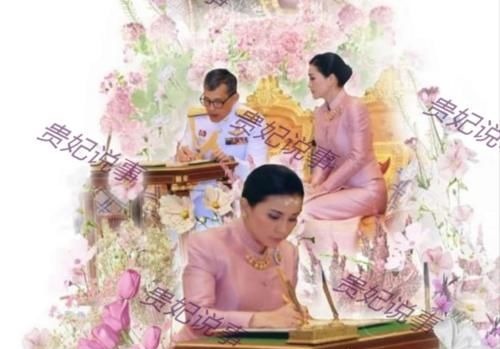 海报&43岁苏提达放大招,高调发布中国风海报,华裔王后宛如画中美人