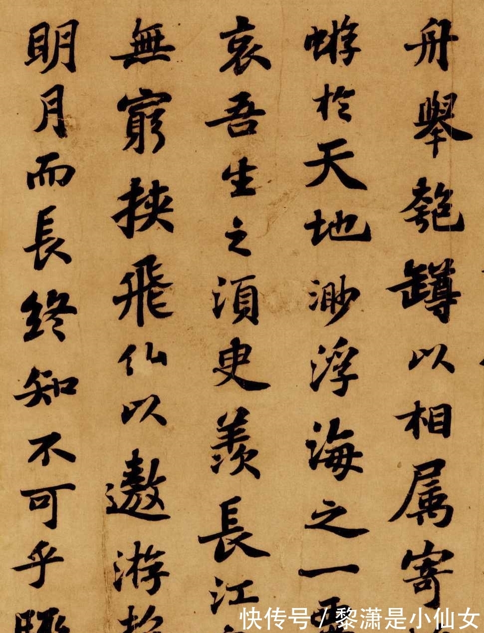 前赤壁赋@苏轼《前赤壁赋》,为何文书俱佳却无缘十大行书?只因差了一口气