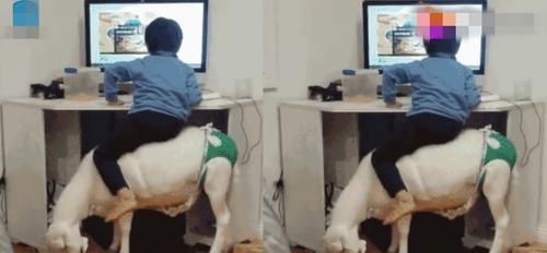 椅子|妈妈为了不让熊孩子玩电脑,藏起椅子,回家看到这一幕笑翻了