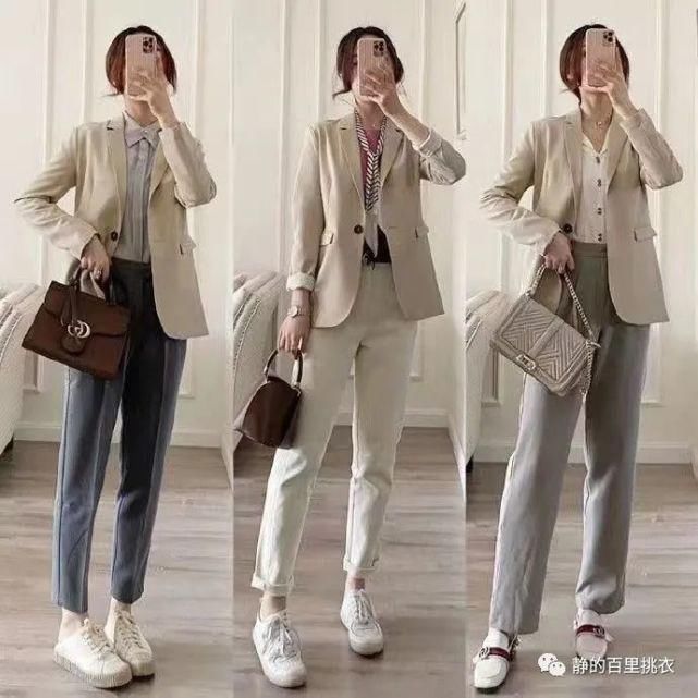 春天上班穿什么？职场通勤风的外套、衬衫很时髦，沉稳优雅