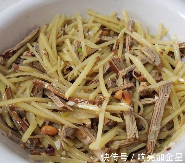 开胃|凉拌土豆丝五香豆腐,开胃爽口,做法简单!