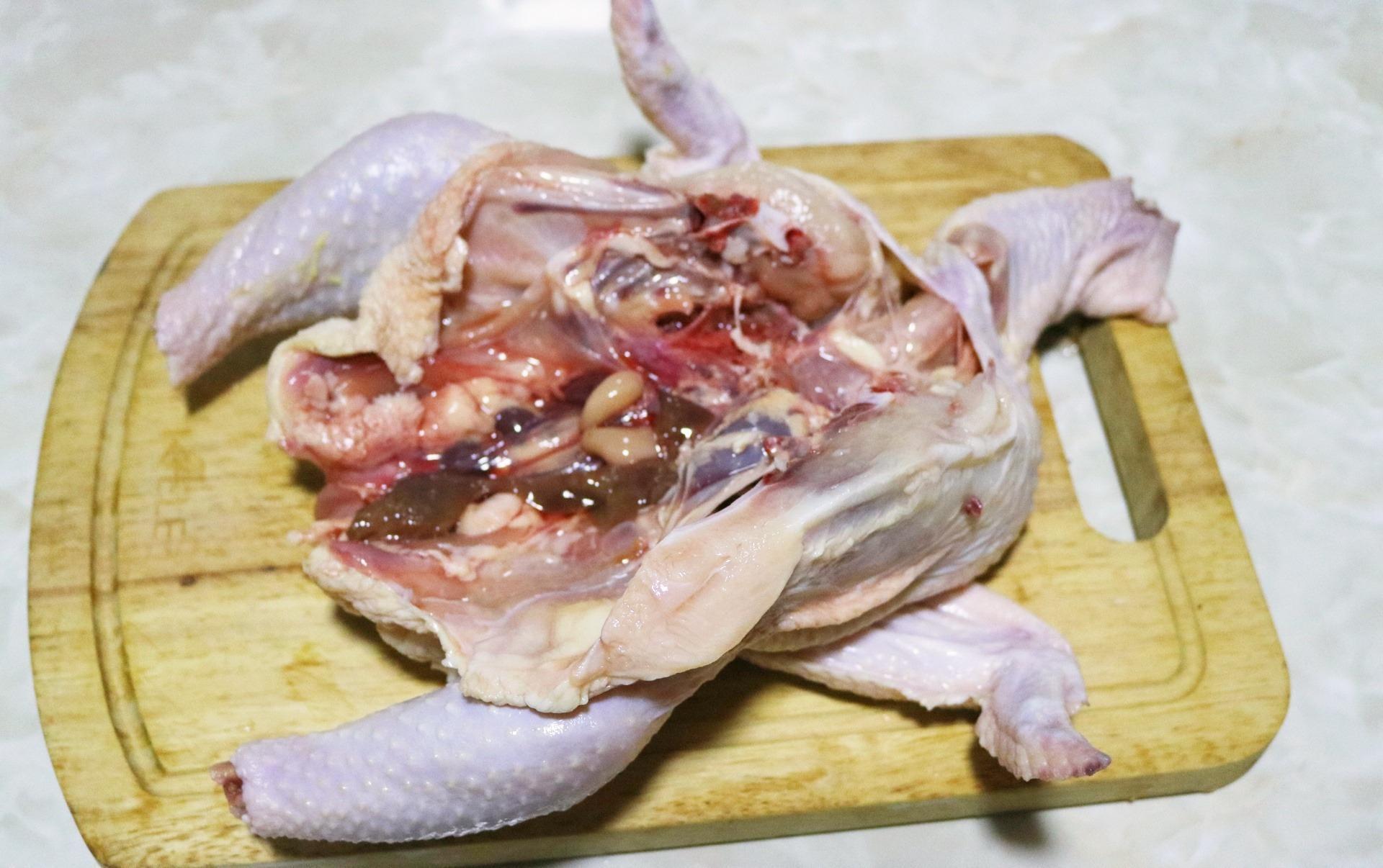 天气太冷了，用一只香喷喷的烤鸡，来抵御寒冷，真好吃呀