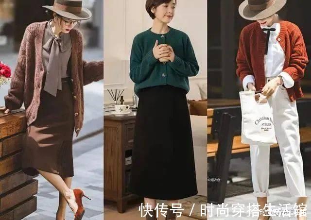 毛衣 过年走亲戚怎么穿?这21套秋冬季穿搭示范,简约大方又气质,真美