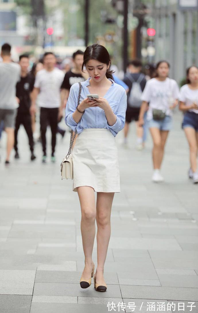 个性|夏季时尚穿搭分享，小个子女生该学学，提升腰线显高还个性