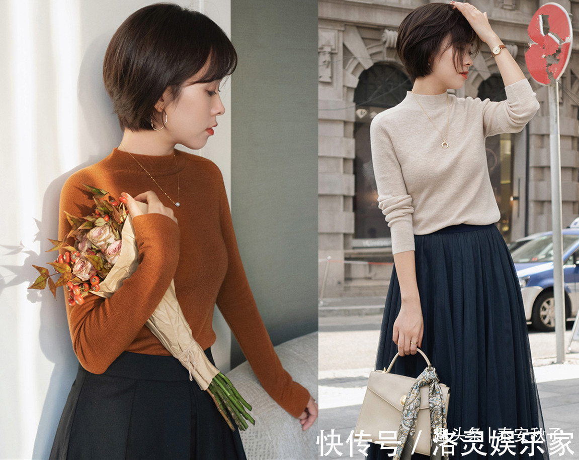 臃肿感 2020年秋冬很火的“针织衫”穿搭舒适又保暖,太高级了!