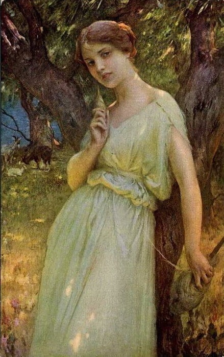 查尔斯#法国画家查尔斯 油画中宛如仙子般的女神,好迷人!