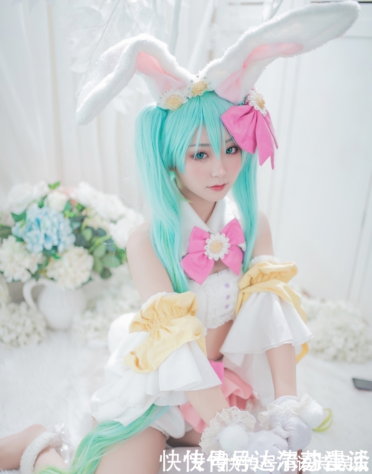 虚拟偶像|三组漂亮妹子COS的人气虚拟偶像“初音未来”还原度相当不错