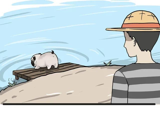 |搞笑漫画《钓鱼》,钓到大鱼了要不要来尝尝?