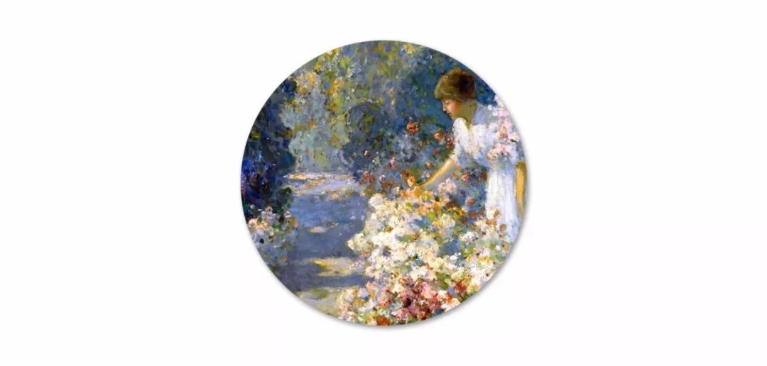 油画&19世纪油画里的性感女人,她们漫步花园时,天堂也不过如此了!