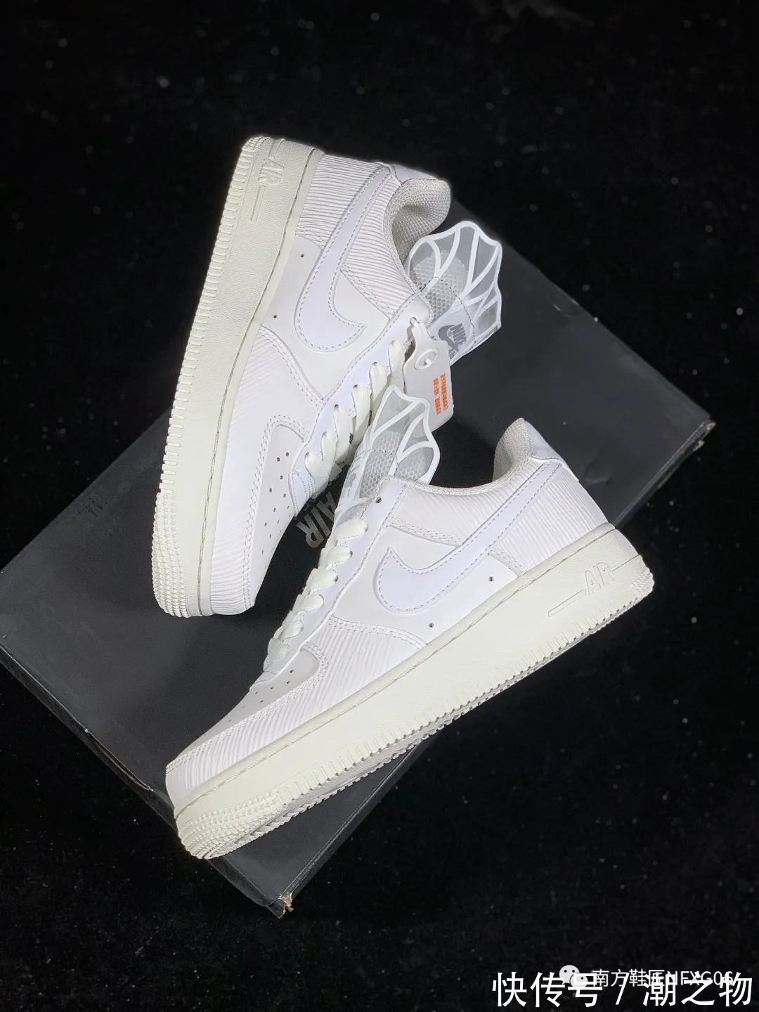 青春岁月|纱衣材质鞋舌,酷似胜利女神装扮!这款Air Force 1 很有创意