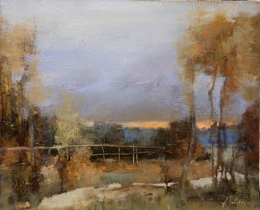 笔触@笔触率性,优雅朦胧的风景油画,迷人!