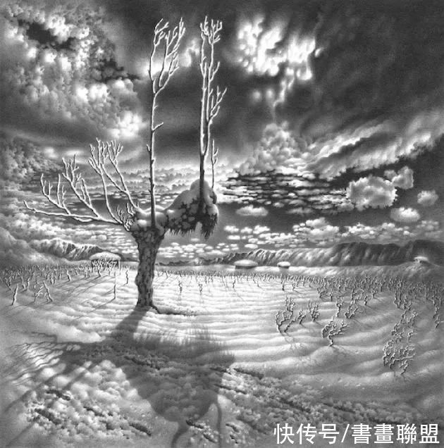 一支铅笔将雪画活的格鲁吉亚“雪魔”