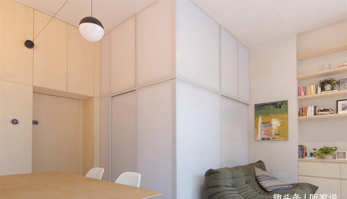 小家|他翻新29㎡蜗居:拆掉隔断做全开放空间,利用3米4层高做夹层卧室