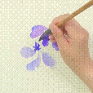 示范&用没骨技法画胡萝卜和鸢尾花,这样的示范案例领你入门