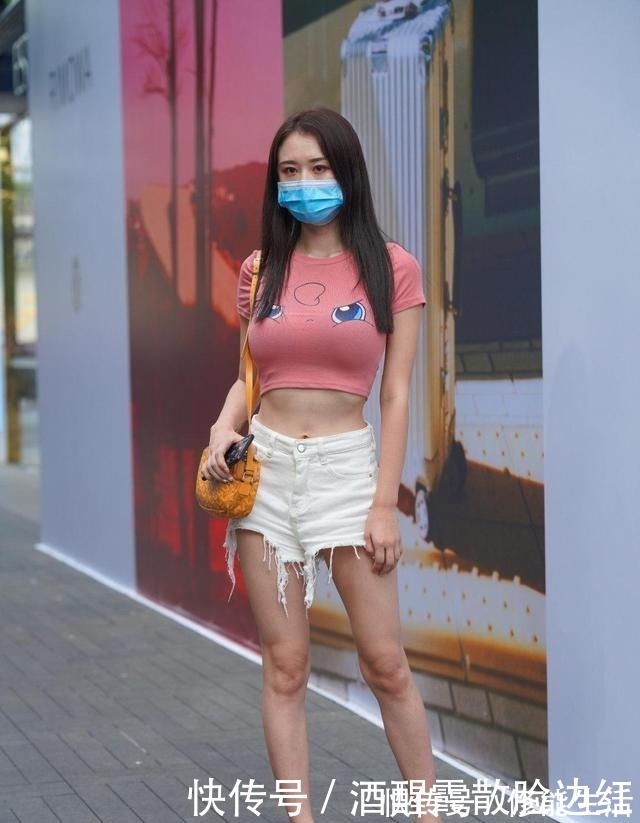 t恤|短裤的可爱穿搭就要搭配一件短款的T恤，又显身材还洋气！