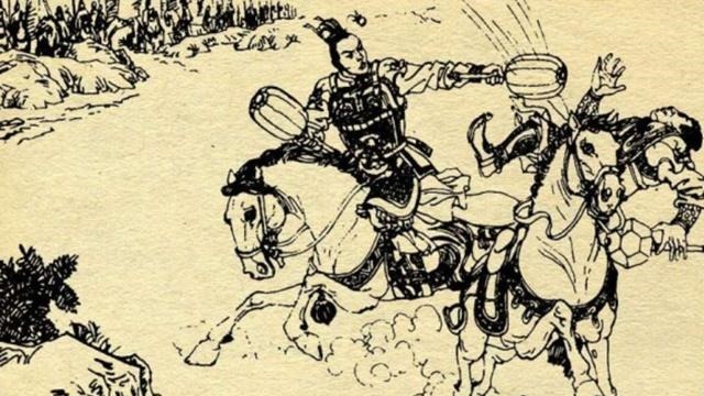 兴唐传$李元霸单挑十八反王,兵器碰锤就飞,一王双锤碎顶,一王人马塌架!