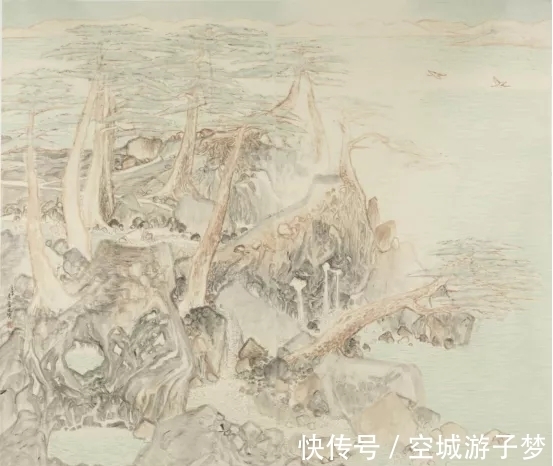 山水画!敢于探索就拥有了成功的基石|邱佳铭山水画