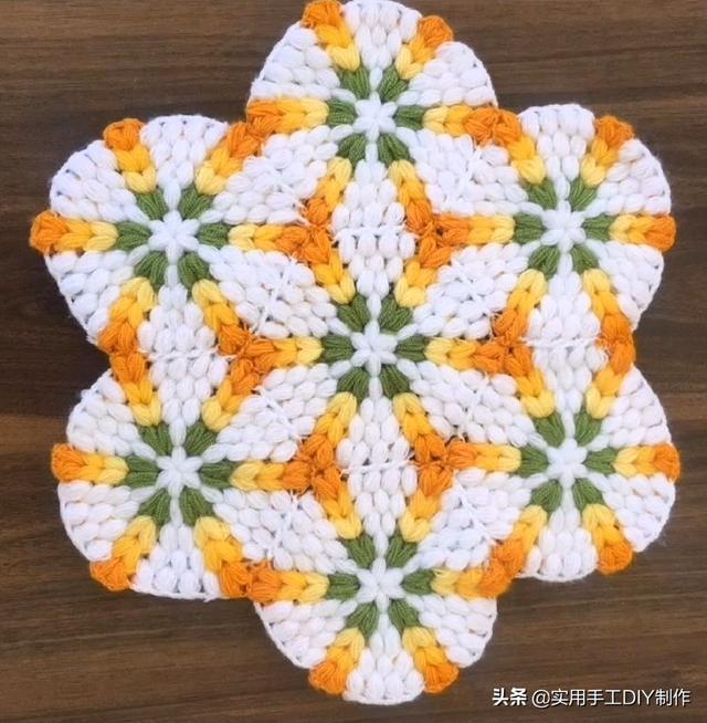 新手#「针织作品」32款只用到一种针法织出来的美垫子,新手留存备用