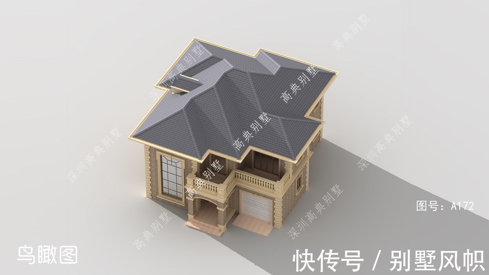 两层|这款简欧两层别墅,时尚前卫,建一栋,是最合适养老。