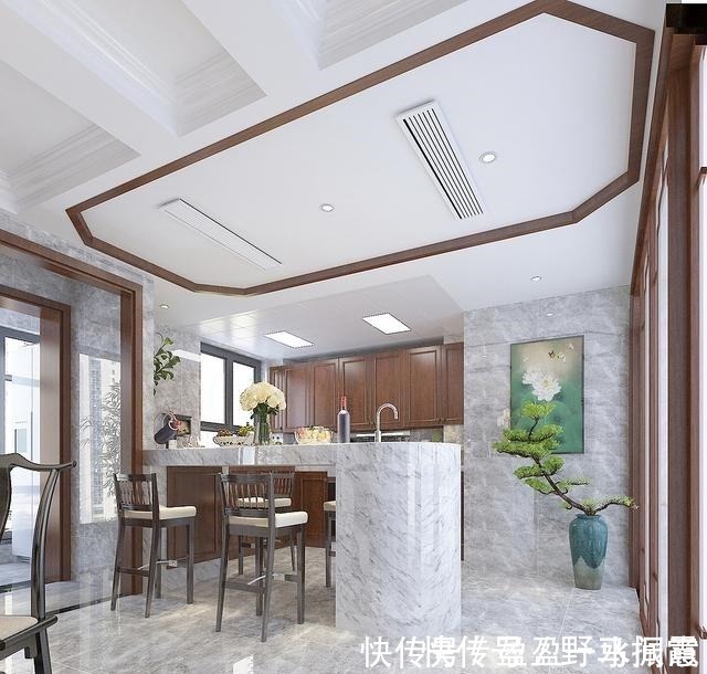 豪华|老婆不喜欢住别墅,于是我们买了两套平层打通,豪华感比别墅不差!