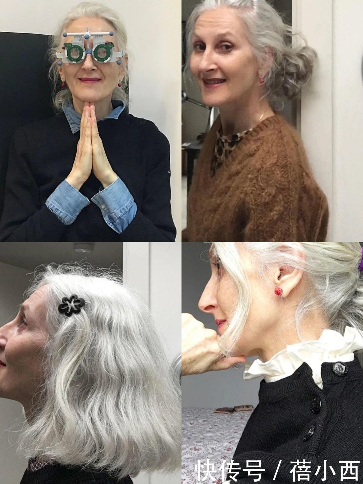 时髦|这才是真正的惊艳了时光!这位“白发奶奶”比00后还敢穿,超时髦