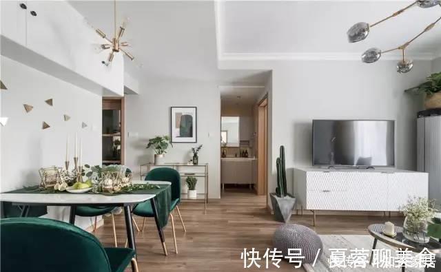 大理石|70㎡紧凑小户型,清爽利落的风格设计,舒适感不输豪宅!