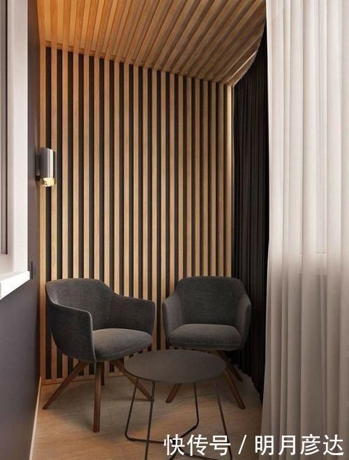 铁艺网|以后阳台我也不封,这样幕布搭木架上遮阳,跟豪宅小露台一样惬意