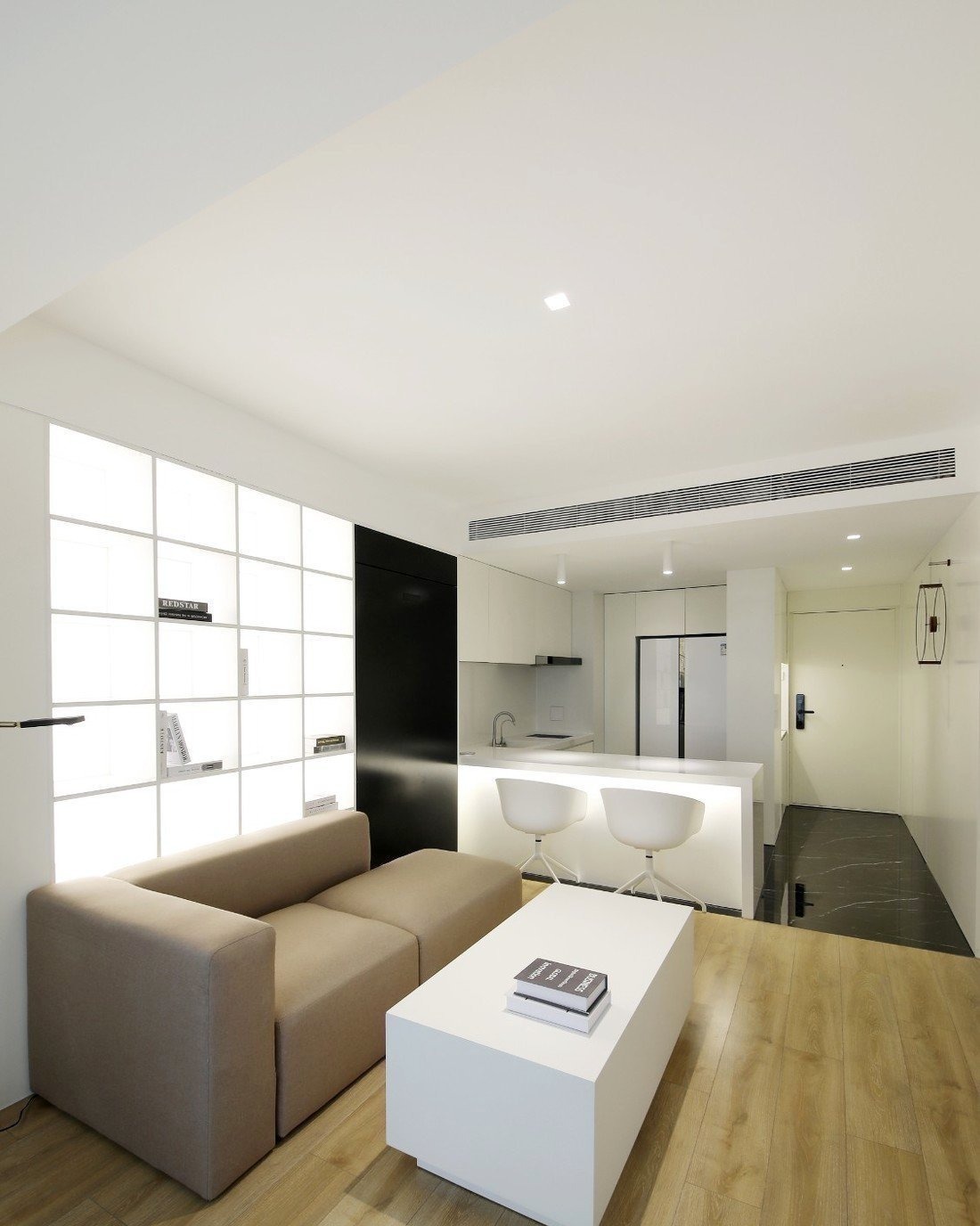 实用|看了她的46㎡小窝,头一回见卧室装两个门,美观又实用,很聪明