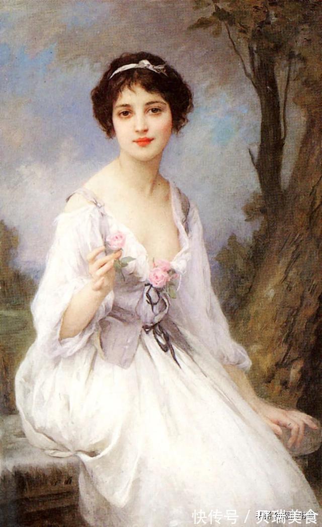 创作|法国画家勒努瓦创作的绘画作品,极具艺术感染力,绘画功底深厚