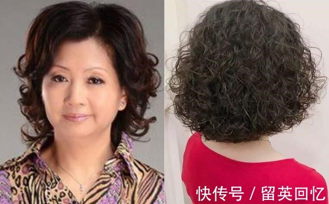 减龄 老年人白发多不想染发，什么发型减龄试试蓬松洋气的小卷发型吧！
