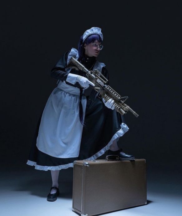 俄罗斯|俄罗斯正妹COS《黑礁》战斗女仆长 反差御姐战力爆炸