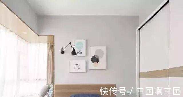 墙面|70平两房一厅，客厅设计两扇推拉门，完工效果超赞！